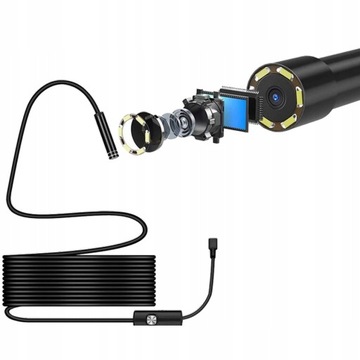 ENDOSKOP KAMERA INSPEKCYJNA ANDROID USB-C LED 5M