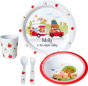 Zestaw obiadowy dla dzieci Molly Kids Girl Brunner W-wa