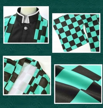 Demon Slayer Cosplay Kamado Tanjirou Anime Kostium