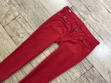 PEPE JEANS LONDON SKINNY SOHO Spodnie Damskie Jeans czerwone W32 L30