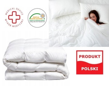 KOŁDRA ANTYALERGICZNA 200x220 CAŁOROCZNA BAWEŁNA