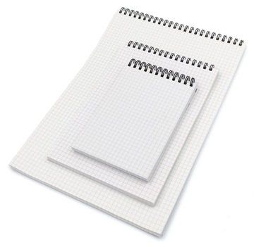 3x notes kołozeszyt A4, A5, A6 niebieska kratka