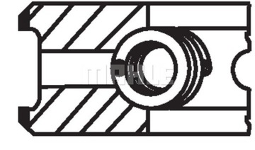 MAHLE 011 RS 00110 0N0 Комплект поршневых колец