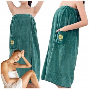 RĘCZNIK DO SAUNY SPA PAREO KILT KĄPIELOWY DAMSKI NA BASEN TUNIKA 80X150 CM