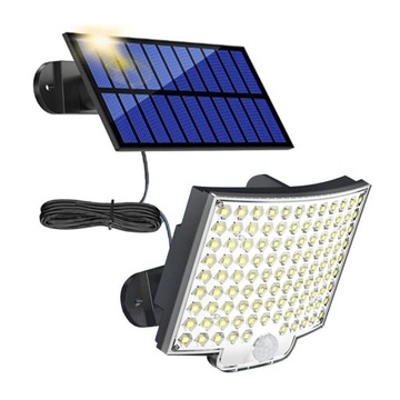Lampy solarne LED 106/308LEDs zewnętrzne światło s