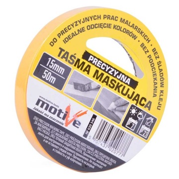 TAŚMA MASKUJĄCA PRECYZYJNA 15MM/50M MOTIVE