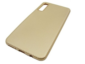 Etui Carbon FIBER do Samsung A7 2018 j róż+SZKŁO Case Pokrowiec