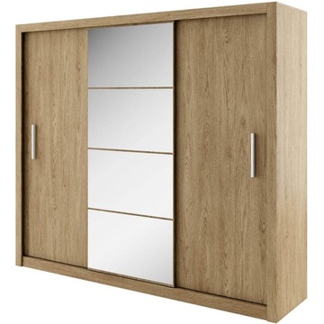 Szafa Trzydrzwiowa LUSTRO Idea 250x60x215 cm MAT