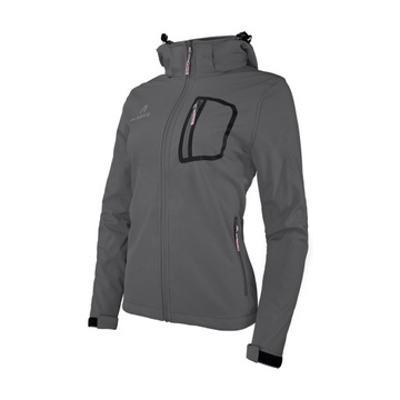 KURTKA DASKA SOFTSHELL ALPINUS Z KAPTUREM GRAFIT L