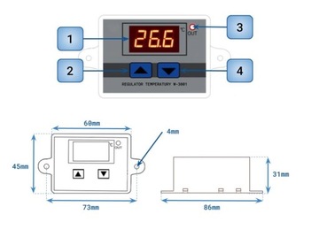 Регулятор температуры Электронный термостат 230 В