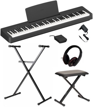 YAMAHA P-145B PIANINO CYFROWE STAGE PIANO -ZESTAW-