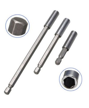 ДЕРЖАТЕЛЬ БИТ УДЛИНИТЕЛЬНЫЙ МАГНИТНЫЙ 1/4 3ШТ.