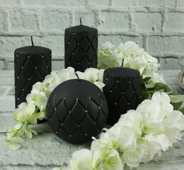 Doniczka ceramiczna osłonka czarna owal 21x10x10