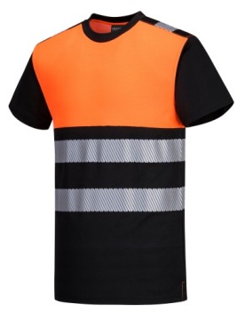 KOSZULKA ODBLASKOWA ROBOCZA OSTRZEGAWCZA BHP 2XL