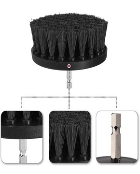 6 ЧИСТЯЩИХ ЩЕТОК ДЛЯ ДРЕЛ И ОТВЕРТОК, ПРОЧНЫЕ ЧЕРНЫЕ ПОДУШКИ