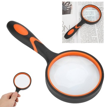 RĘCZNA LUPA 8X SZKŁO POWIĘKSZAJĄCE DO CZYTANIA 65mm