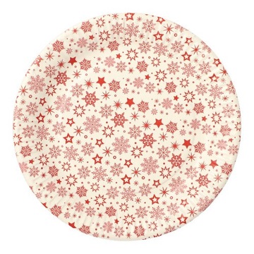 Talerz papierowy świąteczny 23 cm 30szt.