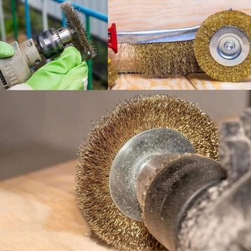 ПРОВОЛОЧНЫЕ ЩЕТКИ ДЛЯ ОТВЕРТОК И ДРЕЛ НАБОР ИЗ 5 ПРОВОЛОЧНЫХ ЩЕТОК