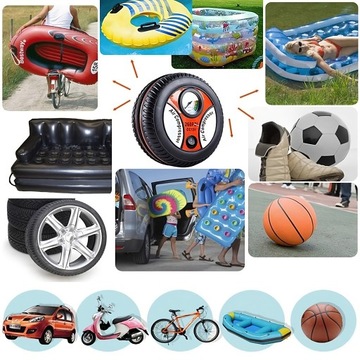 АВТОМОБИЛЬНЫЙ КОМПРЕССОР КОМПРЕССОРНЫЙ НАСОС ДЛЯ КОЛЕС ШИНЫ ШАРЫ 260 PSI 12 В 18 БАР