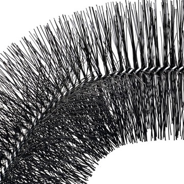 Szczotka rynnowa 30 stóp 4.33 cala 10 szt. Osłona liści do rynien 5 cali