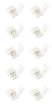 KOMPLET ZŁĄCZKA CN-05: TAŚMA LED 10MM 10 Szt