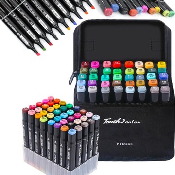 MARKERY ALKOHOLOWE TOUCH ART PRO 48szt + TORBA XXL