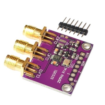 Generator sygnału 8 kHz - 160 MHz I2C SMA Si5351A