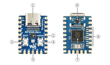 RP2040-Zero Pico-like MCU — мини-версия
