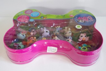 НОВЫЙ НАБОР Littlest Pet Shop из 12 фигурок LPS CAN mega УНИКАЛЬНЫЙ Hasbro