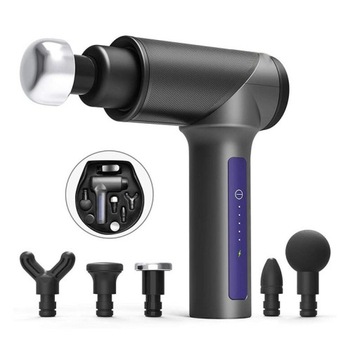 MASSAGE GUN MASAŻER 5 POZIOMÓW + 6 KOŃCÓWEK