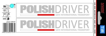NAKLEJKA na samochód POLISH DRIVER nalepka
