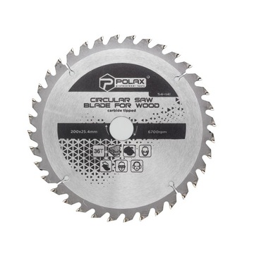 Tarcza piła tarczowa do drewna 200 x 25.4/20 36Т Polax