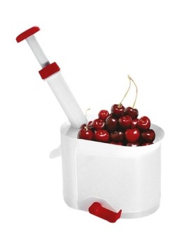 Проверка вишневой вишни с контейнером из оливкового масля