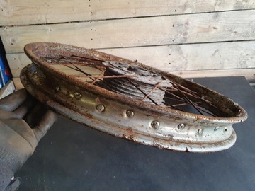 МОТОЦИКЛ WSK MO6 - Z2 1964 КОЛЕСНЫЙ ОБОД БАРАБАН ЗАДНИЙ ЗАДНИЙ ОРИГИНАЛЬНЫЙ ШАНС