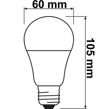 E27 A60 Светодиодная лампа 8,8 Вт 2700K с регулируемой яркостью OSRAM