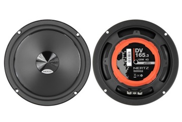 GŁOŚNIKI SAMOCHODOWE HERTZ 165MM SYSTEM DO VW PASSAT B5 POLO 4 PRZÓD + TYŁ