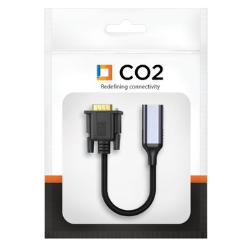 CO2 ADAPTER VGA DO HDMI KABEL PRZEJŚCIÓWKA KONWERTER FULL HD 1080P 60HZ
