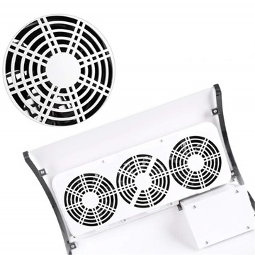 МОЩНЫЙ ПЫЛЕСБОРНИК ДЛЯ МАНИКЮРА С 3 ВЕНТИЛЯТОРАМИ 12 В