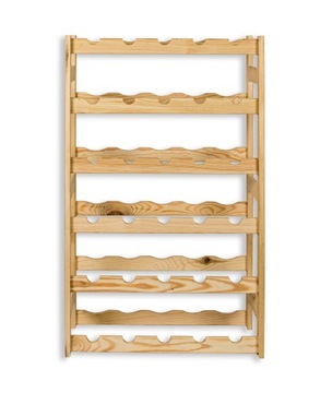 Деревянная винная полка на 30 бутылок.