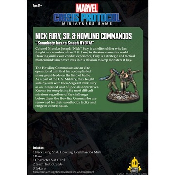 Marvel: Crisis Protocol — Ник Фьюри-старший. и воющие коммандос