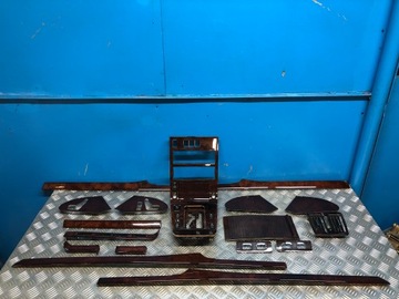 MERCEDES W140 LIFT LONG DREWNO DEKORY LISTWY KOMPLET