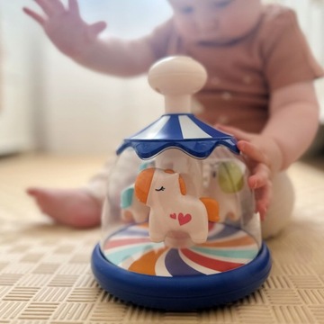 Разноцветные Лошади Синяя Волчок Карусель WOOPIE BABY