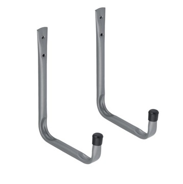 2x Hak garażowy ścienny - zagięty - HPU 200x300