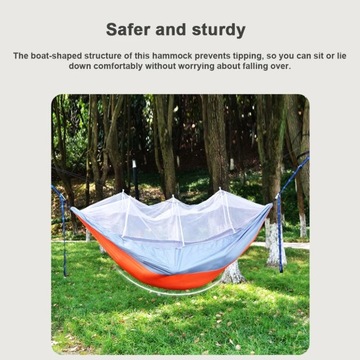 Автоматический гамак оранжевый 2,6*1,4м