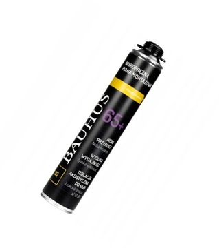 BAUHUS Pianka Montażowa Piana Niskoprężna Pistoletowa 65+ 875ml