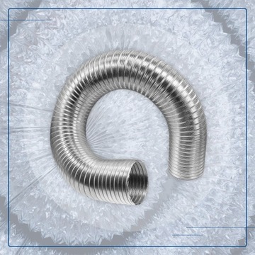 ТРУБА ВЕНТИЛЯЦИОННАЯ SPIRO АЛЮМИНИЕВАЯ ГИБКАЯ ALUFLEX Prodmax 80 мм