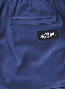 Spodnie XL Bossline Cargo Joggery Niebieskie bojówki luźne baggy