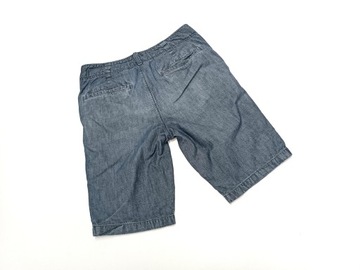 HOLLISTER JEANSOWE Markowe Logowane Spodenki r. 32