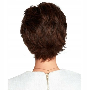 Классический пушистый короткий женский парик микро D