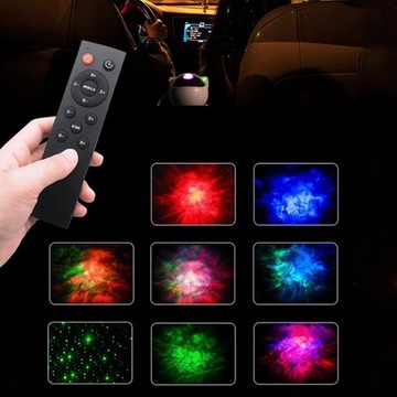 PROJEKTOR LED GALAXY ASTRONAUTA GWIAZD NIEBA LAMPKA NOCNA Z TIMER I PILOT